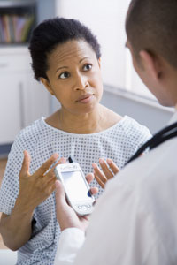 PDAs give health care professionals access to loads of medical information on the spot.